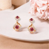 Pink Paradise Diamond Drop Earrings