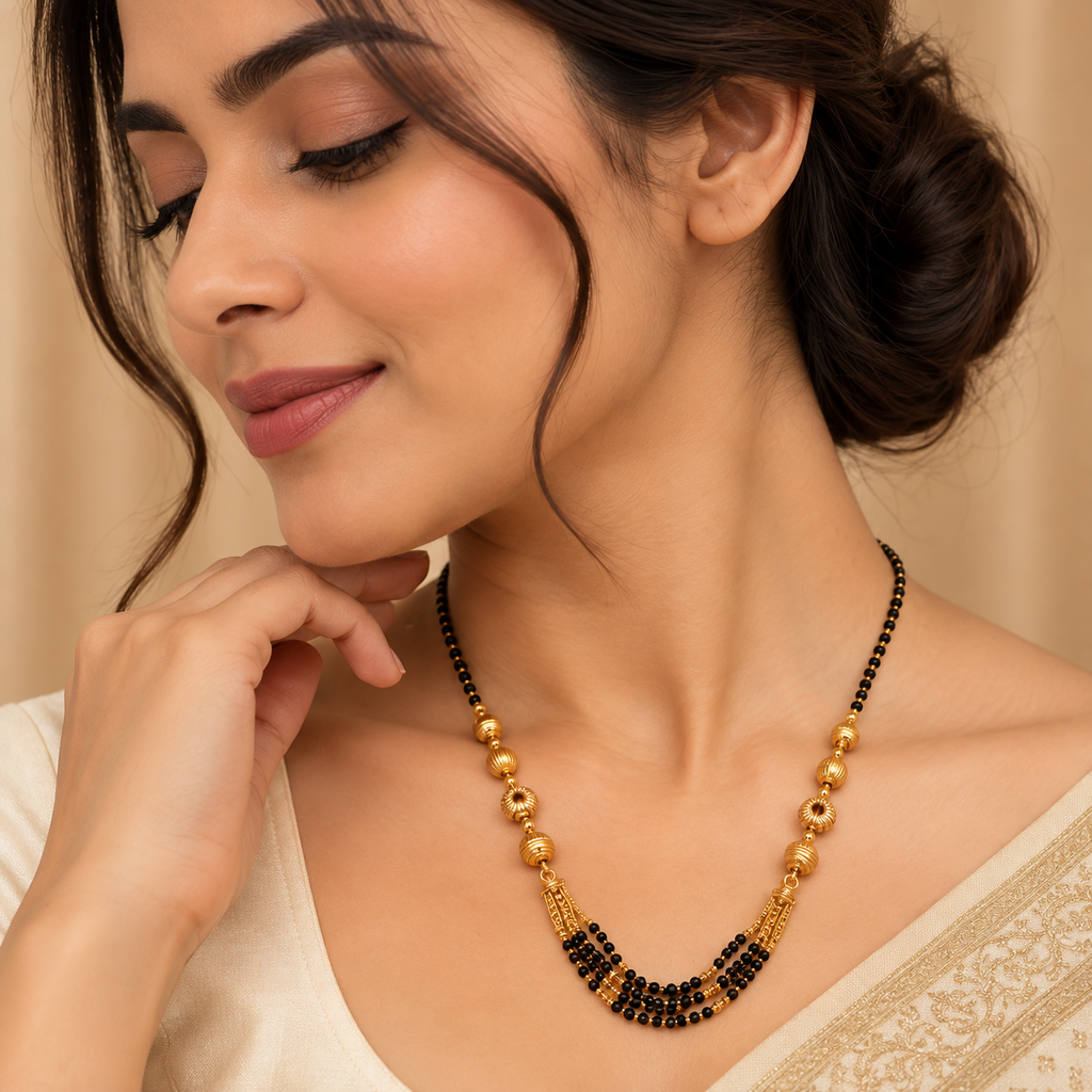 Premium Gold & Black Multi-Layer Mangalsutra