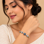 The Blushing Harmony Anti-Tarnish Gold-Tone Fashion Bracelet
