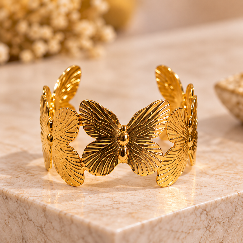 Premium Gold Butterfly Bracelet