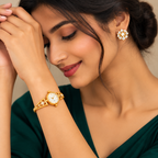 Premium Golden Butterfly Link Bracelet Watch