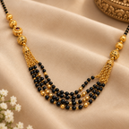 Premium Gold & Black Multi-Layer Mangalsutra