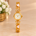 Premium Golden Butterfly Charm Bracelet Watch