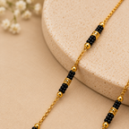 Premium Gold Black Beaded Mangalsutra