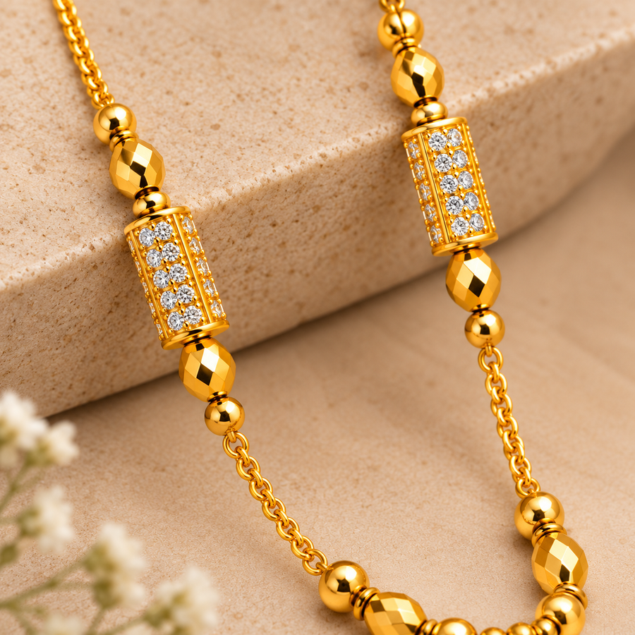 Premium Gold Diamond Pendant Necklace