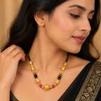 Premium Gold & Black Multi-Beaded Mangalsutra