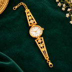Premium Golden Butterfly Link Bracelet Watch