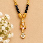 Premium Gold & Black Beaded Mangalsutra