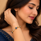 The Blushing Harmony Anti-Tarnish Gold-Tone Fashion Bracelet