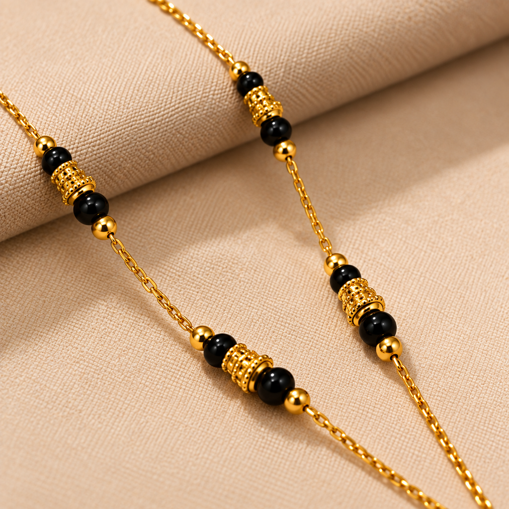 Premium Black Beaded Mangalsutra