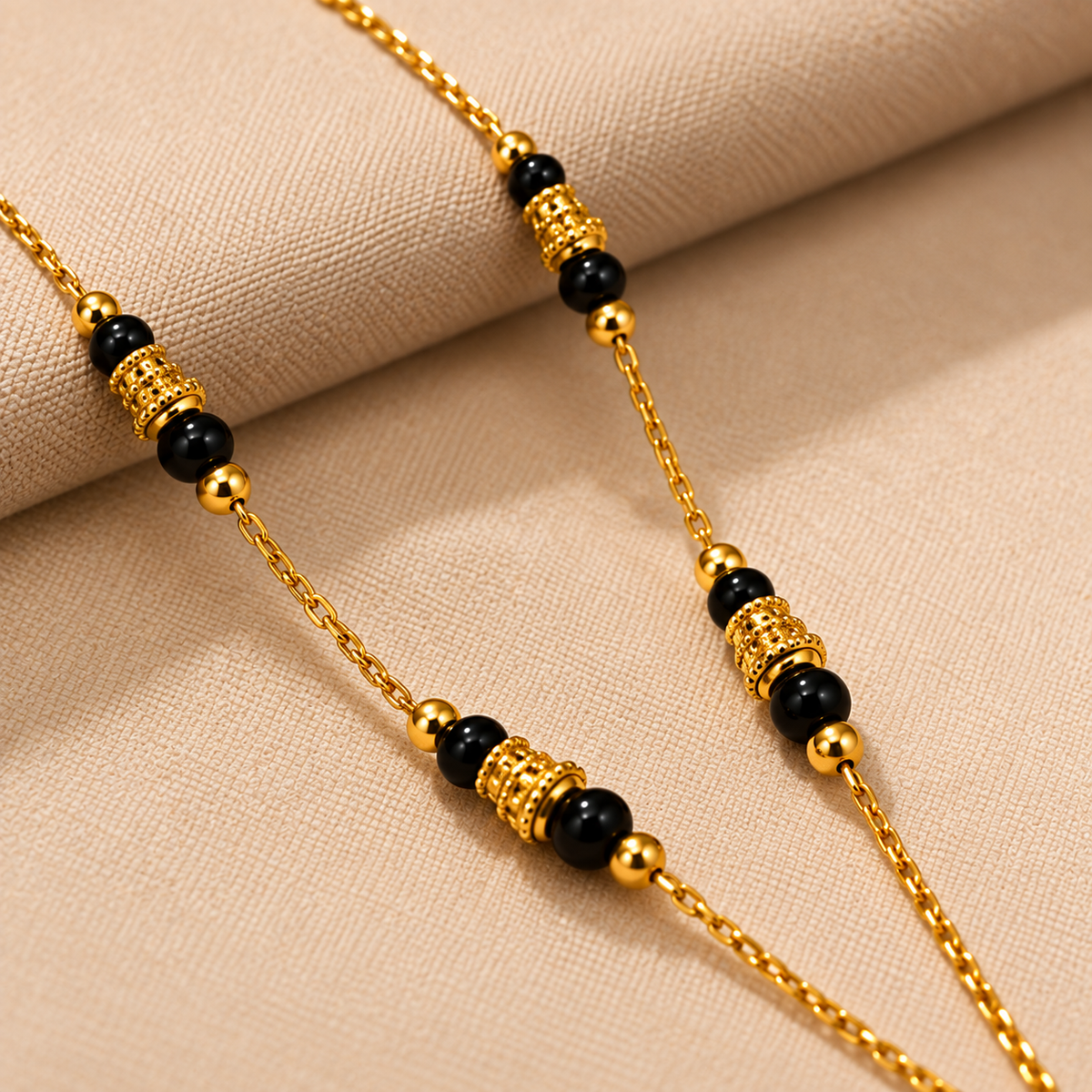 Premium Black Beaded Mangalsutra