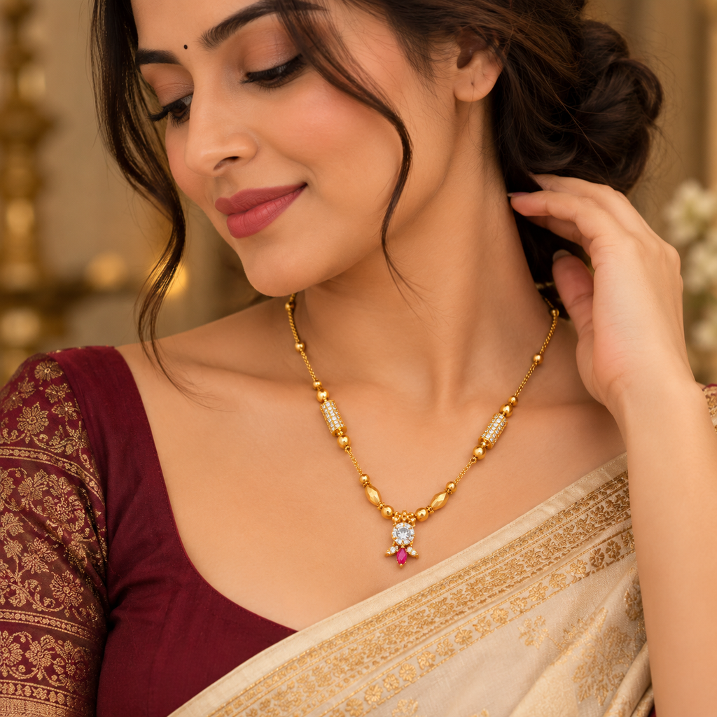 Premium Gold Diamond Pendant Necklace