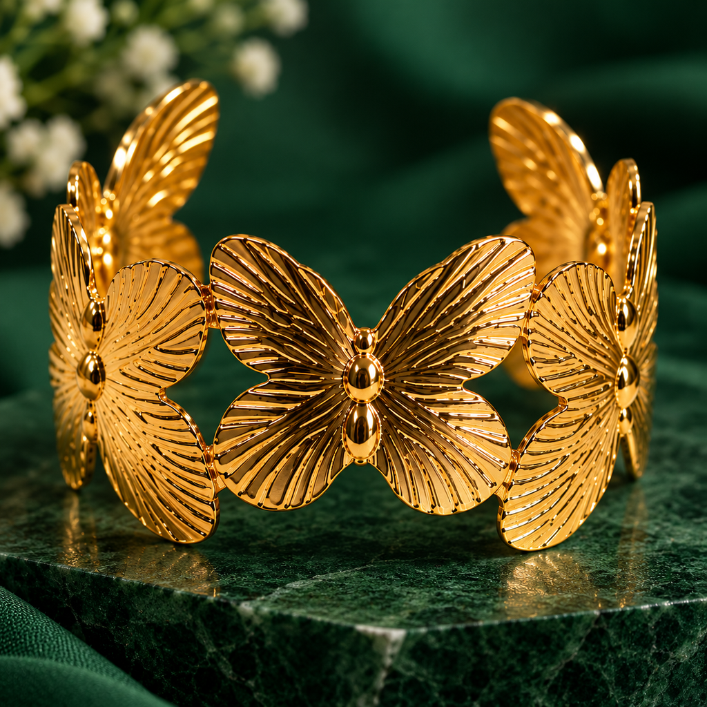 Premium Gold Butterfly Bracelet