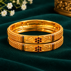 Elegant Floral Heritage Gold Bangles