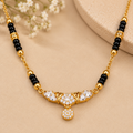 Premium Gold Black Beaded Mangalsutra