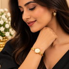 Elegant Butterfly Gold Bracelet Watch