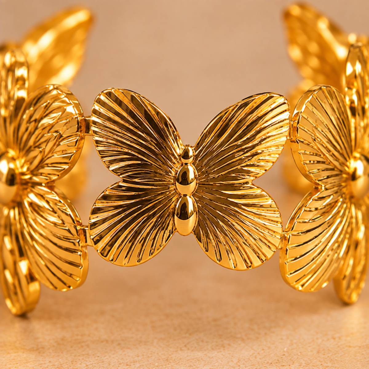 Premium Gold Butterfly Bracelet