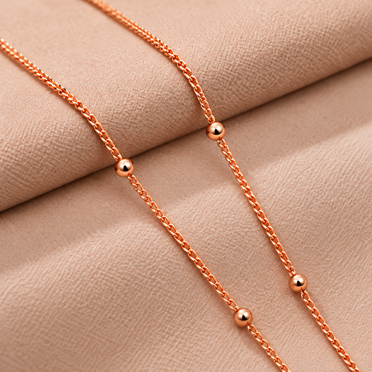 Premium Rose Gold Teardrop Pendant Necklace