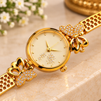 Elegant Butterfly Gold Bracelet Watch