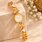 Premium Golden Butterfly Charm Bracelet Watch